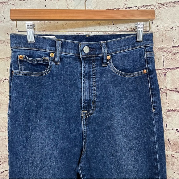 Gap High Rise Medium Wash Raw Hem Denim Jeans - Picture 2 of 9